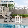 Weather Resistant Square Outdoor Side Table, Patio End Table for Backyard, Pool, Front Porch, and Indoor Use—Perfect Companion Piece - 2 of 4