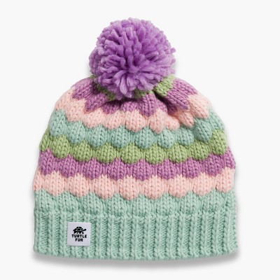 Turtle Fur Girls Jocelyn Beanie - Kids Winter Pom Hat