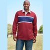 KingSize Men's Big & Tall Long-Sleeve Rugby Polo - 3 of 4