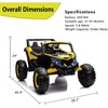 24V Kids Ride On UTV - Electric Off-Road Car with Remote Control, 200W Motors, LED Lights, Music, Enhanced Suspension, for Boys & Girls, - 2 of 4
