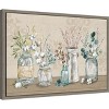 Amanti Art Cotton Bouquet in Vases I by Mary Urban Canvas Wall Art Print Framed 23 x 16-in. - 3 of 4