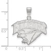 Black Bow Jewelry 14k White Gold United States Air Force Academy Fighting Falcons NCAA Large Pendant - 2 of 3