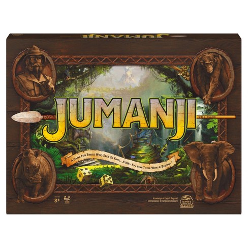 Deluxe Jumanji Classic Retro Board Game Real Wooden Box Toys Puzzle Family Party 