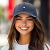 Dalix Heart Embroidered Cotton Summer Outdoor Baseball Cap Dad Hat Womens - 3 of 4