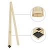 Allegra K Men's Solid Color Wedding Business Pocket Square Necktie Bowtie Set - 2 of 4