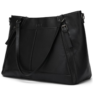 ELLE Luggage Leisure Luxe 33L Vegan Leather Weekender Tote Bag - 1 of 4