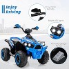 Costway Kids Ride on ATV 12V 4 Wheeler Quad Toy Vehicle with LED Lights - 4 of 4