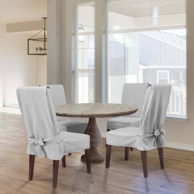 Farmhouse Basketweave Dining Room Chair Slipcover - Sure Fit