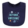 Hudson Baby Infant Boys Cotton Bibs, Space, One Size - 3 of 4