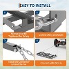 Drive Drag Drag Harrow Driveway Grader, Heavy Duty Power Rake , Tow Behind Lawn Rake for ATV, UTV, Tractor, Mower, Land Leveler - 4 of 4