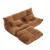 69 Inch Teddy Sofa,Loveseat Bean Bag Couch with Deep Seat,Upholstered Couches for Living Room,Bedroom - 4 of 4