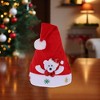 Unique Bargains Christmas Hat Polyester Non-Woven Fabric Red 11.81"x15.35" 1 Pc - 2 of 4