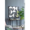 VYNXARIA 35.6" in Eclectic Styling Metal Beaded Black Wall Mirror with Contemporary Design for Bedroom,Liveroom&Entryway - 4 of 4