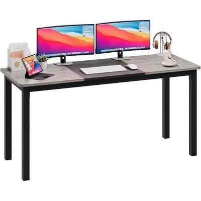Simple Computer Desk, 63 Inch Study Writing Study Desk Workstation Simple PC Work Desks
