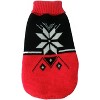 Pet Life (R) Snow Flake Cable-Knit Ribbed Fashion Turtle Neck Dog Sweater - 4 of 4