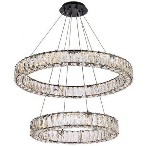 Elegant Lighting Monroe 2 - Light Chandelier in  Black - 1 of 4