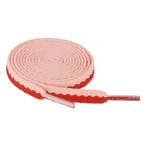 Elerevyo Flat Shoe Laces Color Blocks Athletic Sneakers Shoelaces 2 Pairs - 1 of 4