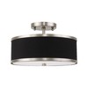 Livex Lighting Park Ridge 2 - Light Semi-Flush Mount in  Brushed Nickel - 2 of 4