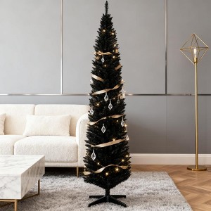 Racxily Mini Tabletop Christmas Tree -2ft Artificial Tree,Lightly Flocked, 68 Tips,Stable Plastic Cement Base,Festive Decor for Desk/Table/Mantel - 1 of 4