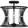 Quoizel Lighting Leiland 4 - Light Semi-Flush Mount in  Matte Black - 4 of 4