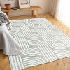 Machine Washable Area Rug, Modern Arch Pattern Carpet, Soft Non-Slip Farmhouse Indoor Rug for Living Room, Bedroom, and Dining Room - 4 of 4