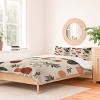 Deny Designs 3pc Full/Queen Menina Lisboa Peaches White Flowers Duvet Cover and Pillow Sham Set Green - 2 of 4