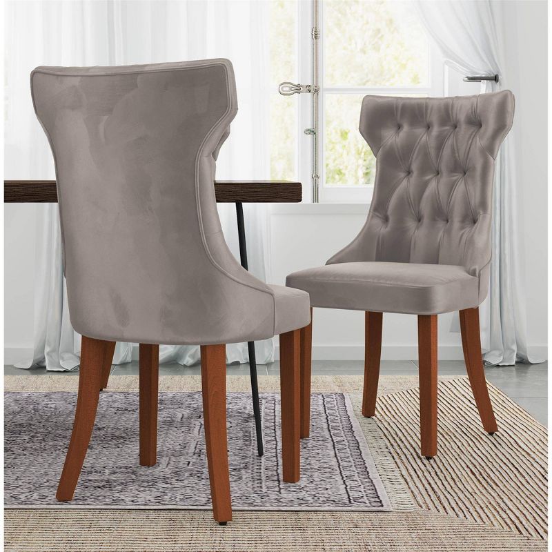  Set of 2 Allegra Tufted Dining Chairs - Room & Joy , 2 of 9