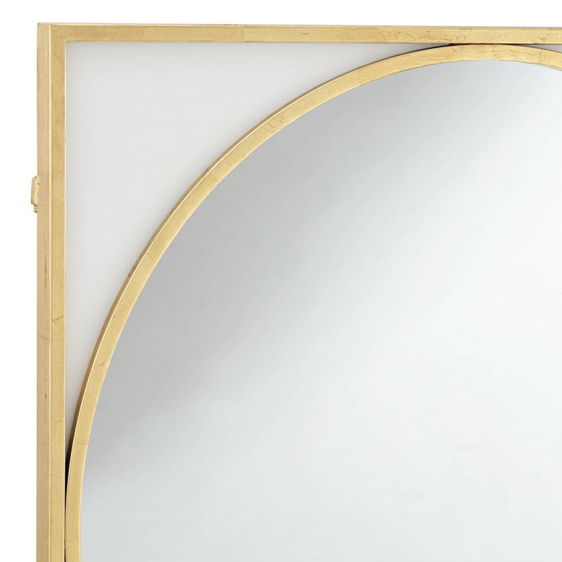 Uttermost Meri Glossy Gold Leaf 34" Square Wall Mirror, 3 of 8