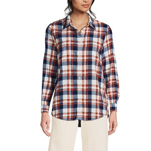 Lands' End Women's Flannel Shirt - 1 of 4