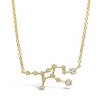 SHINE by Sterling Forever Delicate CZ Constellation Pendant Necklace Gold Virgo - 3 of 4