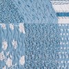 Collections Etc Payton Reversible Floral Stripe Patchwork Oversized Quilt - 3 of 3