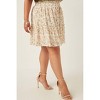 Women's Crinkle Textured Elastic Waist Tiered Skirt - Plus - Hayden LA - 3 of 4