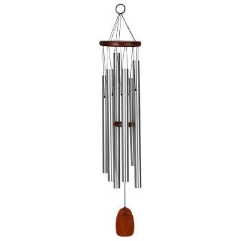Woodstock Wind Chimes Signature Collection, Latin Trio, Silver Wind Chime, Wind Chimes For Outdoor Garden & Patio