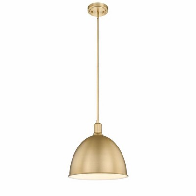 Classic Brass 12.5" Indoor/Outdoor LED Pendant Light