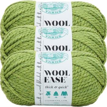 3 Pack) Lion Brand Wool-ease Thick & Quick Yarn - Grey Marble : Target