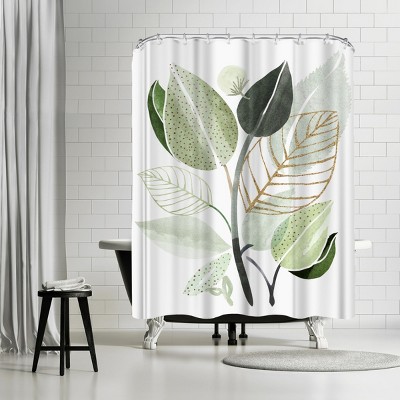 Americanflat Forest Bouquet by Modern Tropical 71" x 74" Shower Curtain