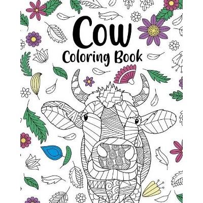 Cow Coloring Book - by  Paperland (Paperback)