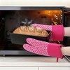 REGALWOVEN Silicone Thick Cotton Lining Heat Resistant Oven Mitts 12.8 x 7.5 Inch Set of 2 - 4 of 4