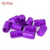 Unique Bargains Tire Stem Valve Caps Wheel Valve Covers Car Dustproof Hexagon Shape Aluminium Alloy Tire Cap 0.63"x0.39" 10  Pcs - 3 of 4