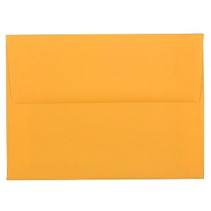 JAM PAPER A6 Colored Invitation Envelopes - 4 3/4 x 6 1/2 - Ultra Orange - 100/Pack - 1 of 1