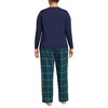 Lands' End Women's Petite Knit 2 Piece Pajama Set - Long Sleeve Top and Pants - 2 of 4