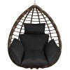 Egg Chair Cushion Hanging Basket Seat Cushion Thicken Soft Egg Swing Chair Pad Hanging Egg Chair Cushion with Headrest - 3 of 4