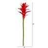 Nearly Natural 23-in Star Bromeliad Artificial Flower (Set of 6), Orange/Red - 2 of 2