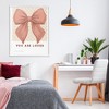 Stupell Industries Coral Bow You Are Loved Framed Giclee Art - 3 of 4