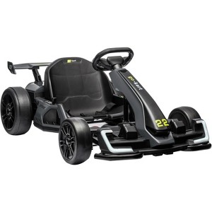 coucheta 24V Kids Go Kart, 300W Powerful Electric Drift Kart Car with Adjustable Seat, IDE On Toy with 4 Speed Mode, Eva Tire, for Age 6-12 - 1 of 4