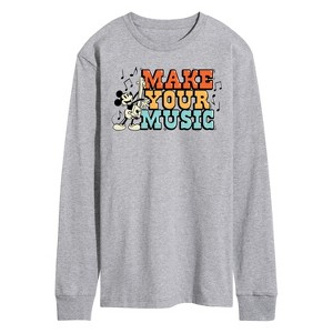 Men's - Disney - Make Your Music Long Sleeve Graphic T-Shirt - 1 of 4