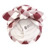 Hudson Baby Infant Girls Turban Cotton Headwraps, Acorn Botanical, 0-24 Months - 3 of 4