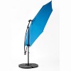 Sapphtopaz 10Ft Outdoor Umbrella Waterproof Sun Shades Cantilever Umbrellas with Crank and Cross Base for Garden, Pool, Backyard, Patio - 2 of 4