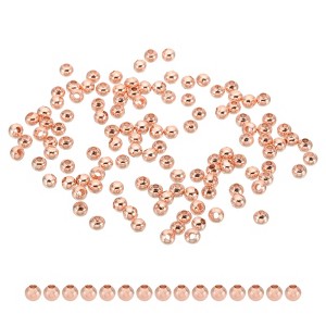 Unique Bargains Metal Round Jewelry Making Gold Filled Spacer Beads 100 Pcs - 1 of 4
