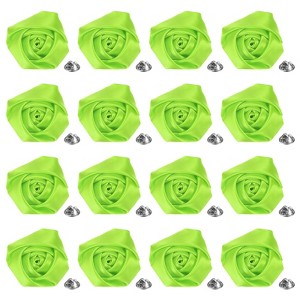 Unique Bargains Handmade Men Suits Formal Boutonnieres Wedding Corsage Lapel Pin Flower Brooch Butterfly Buckle 16 Pcs Green - 1 of 4